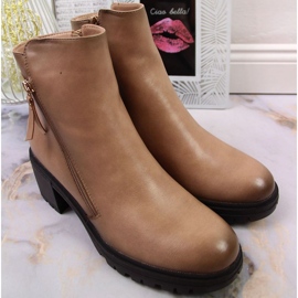 Vinceza W JAN139B botas beige workery 4