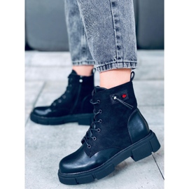 Botas Provo Black con suela gruesa negro 2 Botas Provo Black con suela gruesa negro 2