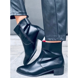 Bellona Botas negras de tacón bajo negro 3