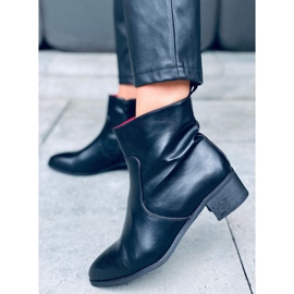 Bellona Botas negras de tacón bajo negro 4