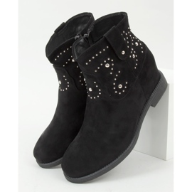 Botas con cuña oculta Odessa Black negro 1