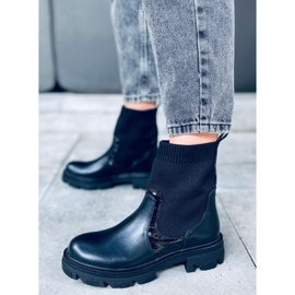 Botas con parte superior tipo calcetín Sonoria Black negro 2