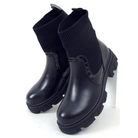 Botas con parte superior tipo calcetín Sonoria Black negro 1