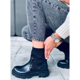 Botas con parte superior tipo calcetín Sonoria Black negro 3
