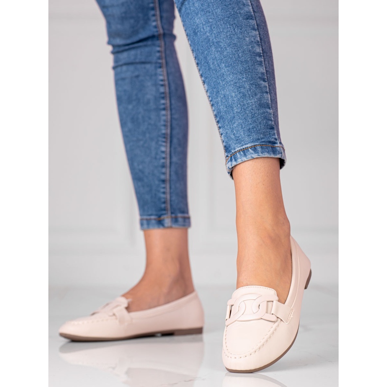 Mocasines Mujer Shelovet beige Ligero 2