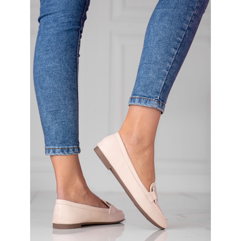Mocasines Mujer Shelovet beige Ligero 1