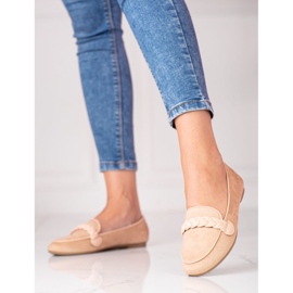 W. Potocki Mocasines mujer Potocki en ante beige 2