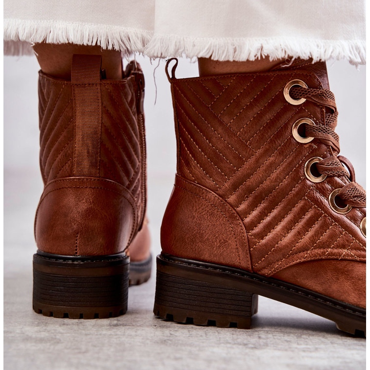 PG1 Botas De Cuero Acolchadas Con Calentamiento Torino Marrón 2