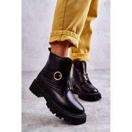 FD1 Botas Calientes Piel Negras Con Cremallera Verina negro 2