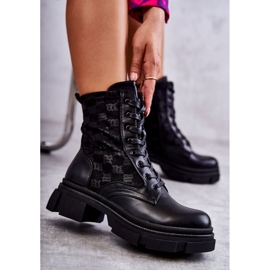 Botas Altas Mujer Atadas Verlon Negro 8