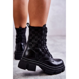 Botas Altas Mujer Atadas Verlon Negro 4