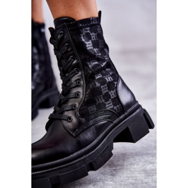 Botas Altas Mujer Atadas Verlon Negro 10