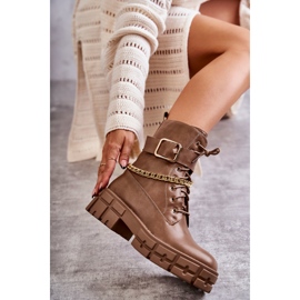 PG1 Botas de trabajadores de moda con cadena marrón Solesso 1 PG1 Botas de trabajadores de moda con cadena marrón Solesso 1