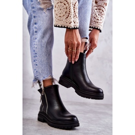 PG1 Botas Mujer Piel Con Cremallera Negra Navarra negro 4
