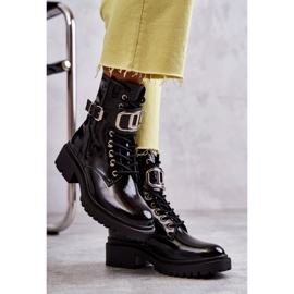 PG1 Botas Lacadas Cálidas Mujer Negro Costello 5