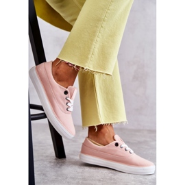 Sneakers Mujer Tela Big Star KK274020 Nude rosado 7