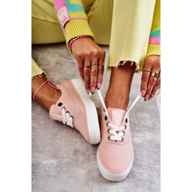 Sneakers Mujer Tela Big Star KK274020 Nude rosa 1