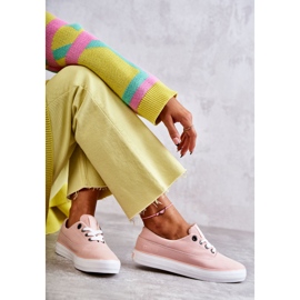 Sneakers Mujer Tela Big Star KK274020 Nude rosado 9