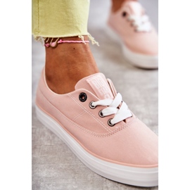 Sneakers Mujer Tela Big Star KK274020 Nude rosado 4