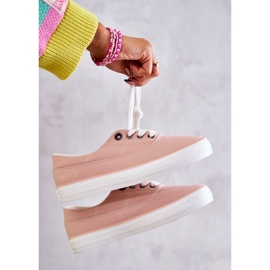 Sneakers Mujer Tela Big Star KK274020 Nude rosado 2