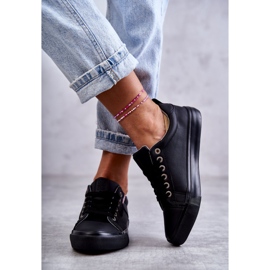 Zapatillas bajas de cuero para mujer Big Star KK274006 Negro 5