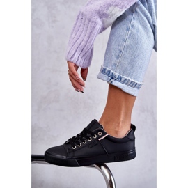 Zapatillas bajas de cuero para mujer Big Star KK274006 Negro 9