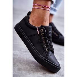 Zapatillas bajas de cuero para mujer Big Star KK274006 Negro 4