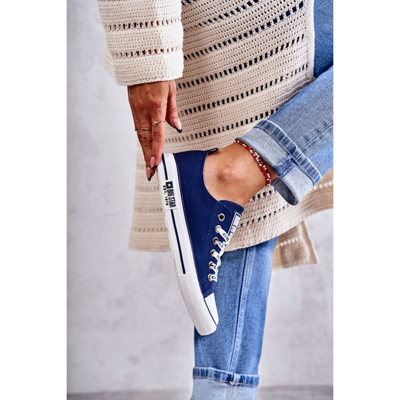 Material Sneakers Mujer Big Star KK274103 Azul Marino 2