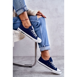 Material Sneakers Mujer Big Star KK274103 Azul Marino 5