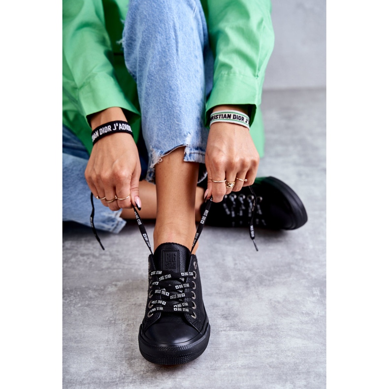 Sneakers Mujer Piel Big Star KK274106 Negro 2