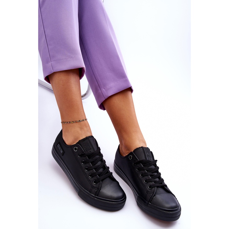 Sneakers Mujer Low Leather Big Star KK274011 Negro 1