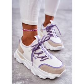 Zapatillas Mujer Memory Foam System Big Star KK274029 Blanco violeta 5