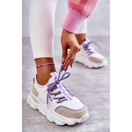 Zapatillas Mujer Memory Foam System Big Star KK274029 Blanco violeta 2