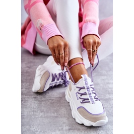 Zapatillas Mujer Memory Foam System Big Star KK274029 Blanco violeta 8