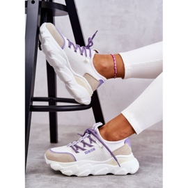 Zapatillas Mujer Memory Foam System Big Star KK274029 Blanco violeta 9