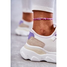 Zapatillas Mujer Memory Foam System Big Star KK274029 Blanco violeta 4