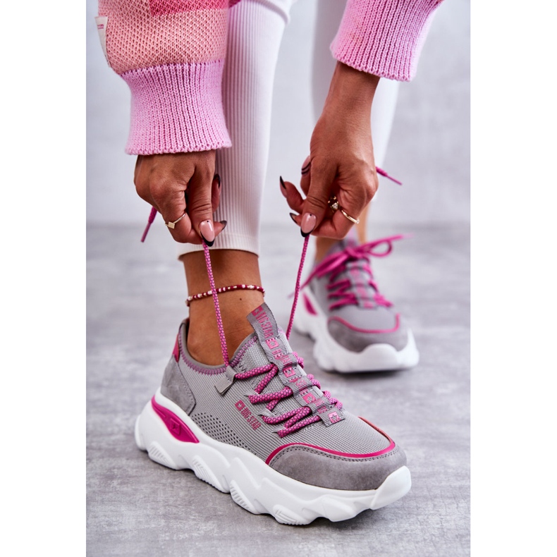 Zapatillas Mujer Memory Foam System Big Star KK274030 Gris rosa 2
