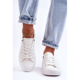 Sneakers de Mujer de Material Bajo Big Star KK274008 Blanco 10