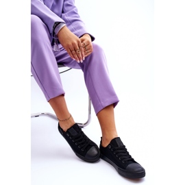 Sneakers de Mujer de Material Bajo Big Star KK274009 Negro 6