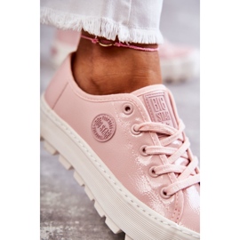 Deportivas Lacadas de Moda Big Star KK274047 Rosa rosado 6