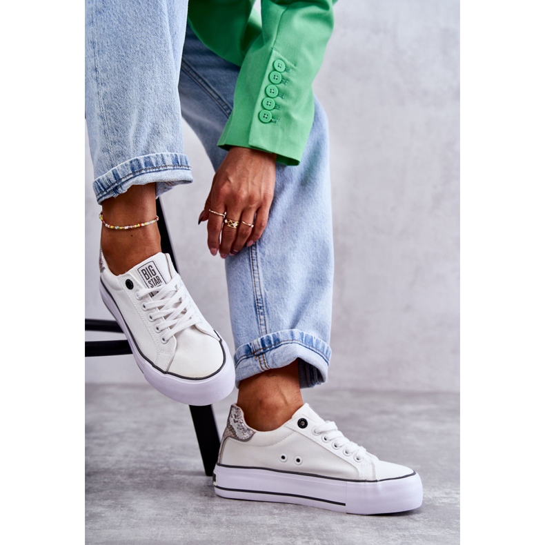 Zapatillas de Mujer Material Big Star KK274037 Blanco 1