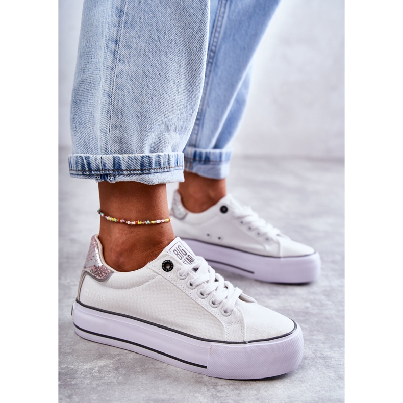Zapatillas de Mujer Material Big Star KK274037 Blanco 2