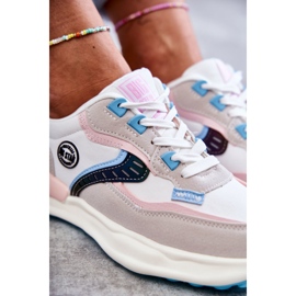 Deportivas deportivas mujer Big Star KK274097 Blanco-Rosa rosado gris 8