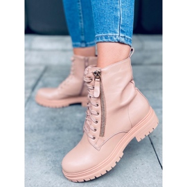 Botas con cordones de Dontre Nude beige 1