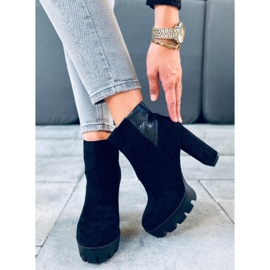 Botas en el poste y plataforma Ase Black negro 5