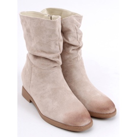 Botas con cuña oculta Bansi Beige 3