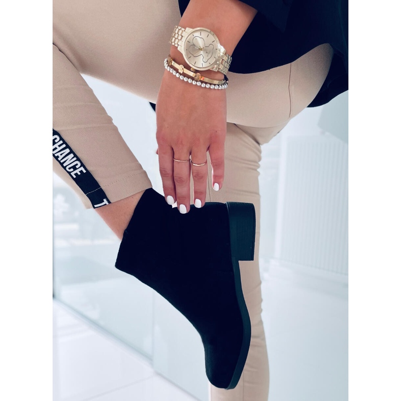 PA1 Botines Chelsea mujer ante Verbe Black negro 1