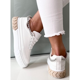 PA1 Deportivas mujer Maring Beige blanco 4