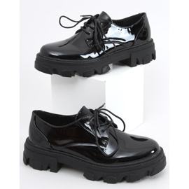 PA1 mocasines con cordones Tekla Black Shing negro 3