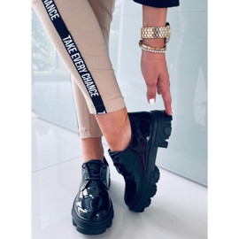 PA1 mocasines con cordones Tekla Black Shing negro 5